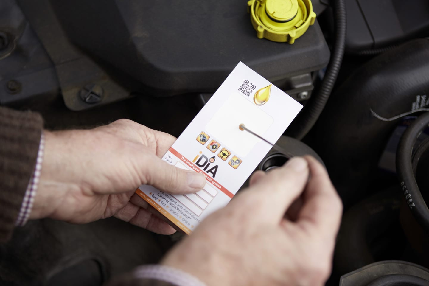 شريحة اختبارات MOTORcheckUP للتحقق من الحالة الصحية للمحركات